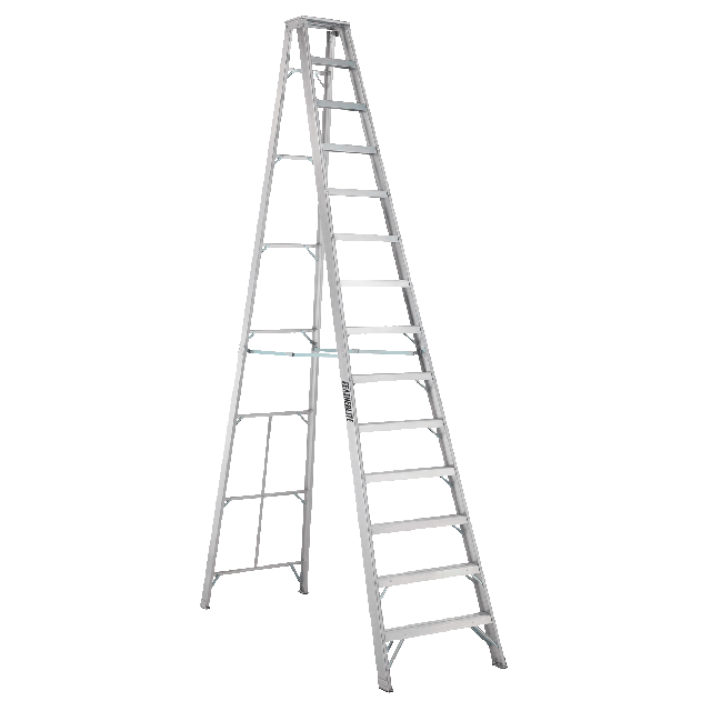 Aluminum step ladder 14 ft