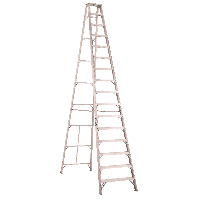 Aluminum step ladder 16 ft