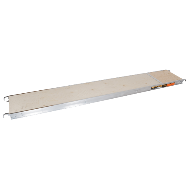 Scaffold platform wood/aluminum 10 ft x 19 in