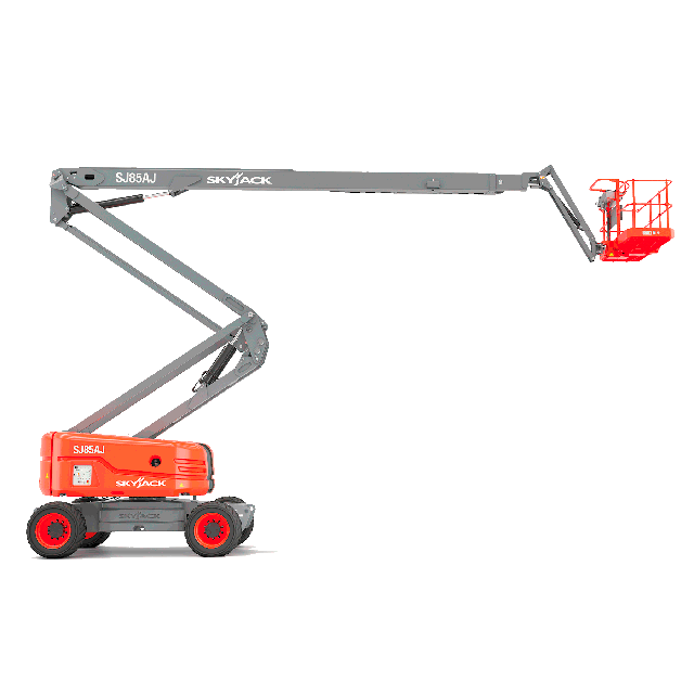 Articulating boom lift 85ft 4WD gas and propane