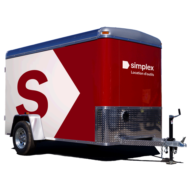 Enclosed trailer 5 x 10 ft 1500 lb